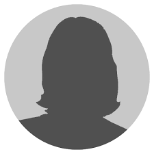 Profile placeholder: gray circular avatar with a generic silhouette of a person.